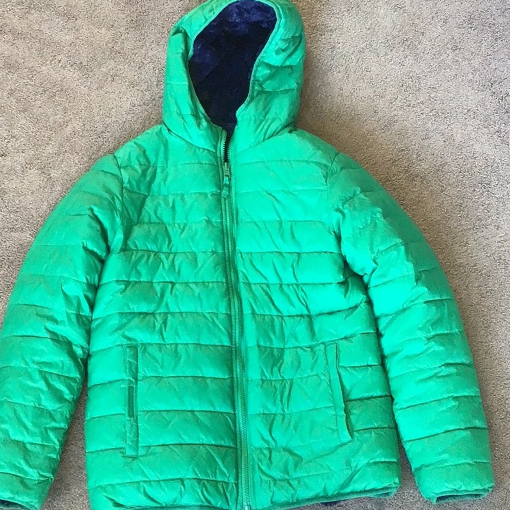 LANDS END kids puffer coat size 14-16
